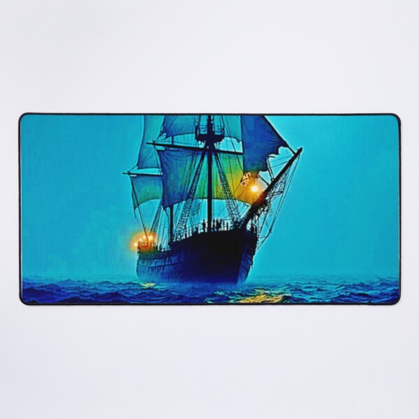 Item preview, Ghostly Tall Ship Sea Voyage Design designed and sold by Health And Fitness Posts e-Store.