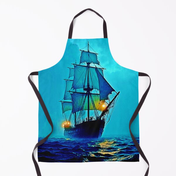 Item preview, Ghostly Tall Ship Sea Voyage Design designed and sold by Health And Fitness Posts e-Store.
