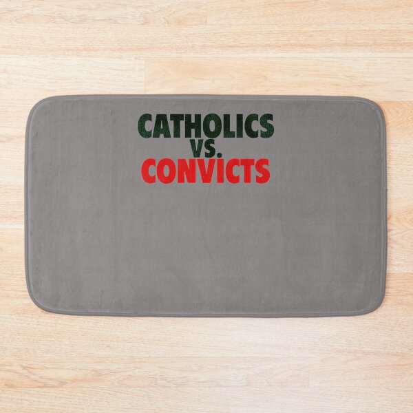 Item preview, CATHOLICS-VS.-CONVICTS-RETRO-1988-FOOTBALL-GAME-T-SHIRT designed and sold by FrankSmitha.