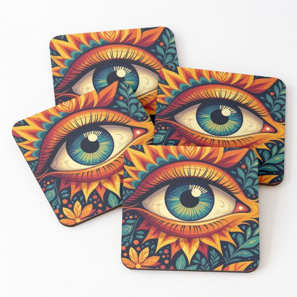 Item preview, Psychedelic Cosmic Eye – Visionary and Mystical Art with Nature and Vibrant Colors designed and sold by PixelCraftDSG.