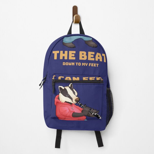 Item preview, I Can Feel the Beat Down to My Feet – Jazzy Badger designed and sold by Novel Works Studio.