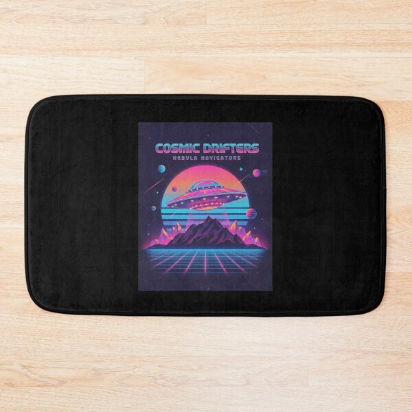 Item preview, Cosmic Drifters Nebula Navigators - Retro Wave UFO  designed and sold by Too Kool Designing .