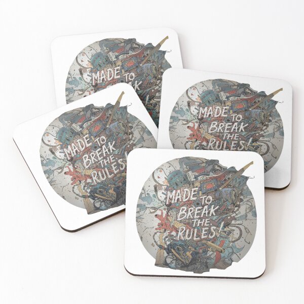 Item preview, Made to Break the Rules – Bold Rebel Quote Art designed and sold by dotitoko.