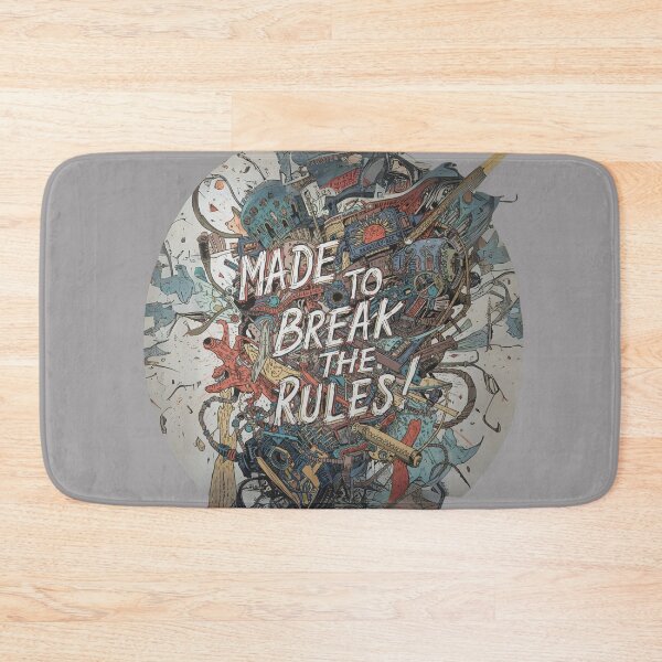 Item preview, Made to Break the Rules – Bold Rebel Quote Art designed and sold by dotitoko.
