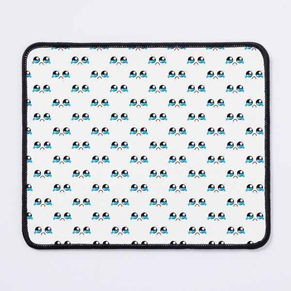 Item preview, Cute kawaii crying face pattern designed and sold by BlushyPrint.
