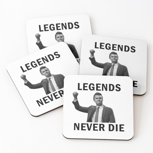 Item preview, Charlie Kirk Legends Never Die Bold Typography Design designed and sold by casseyill.