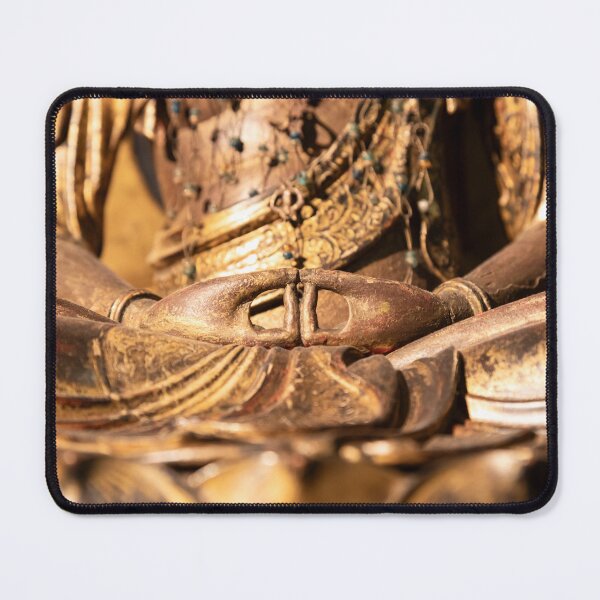 Item preview, Golden Buddha Statue Hands in Meditation Mudra designed and sold by Paolo Modena Photography - Fine Italian Art.