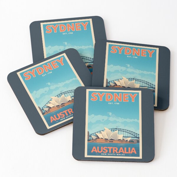 Item preview, A Vintage Travel Art of Sydney - Australia  designed and sold by GoodOldVintage.