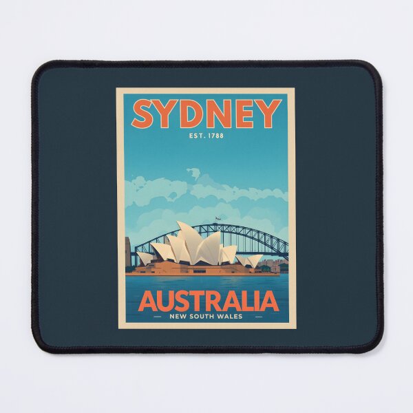 Item preview, A Vintage Travel Art of Sydney - Australia designed and sold by GoodOldVintage.
