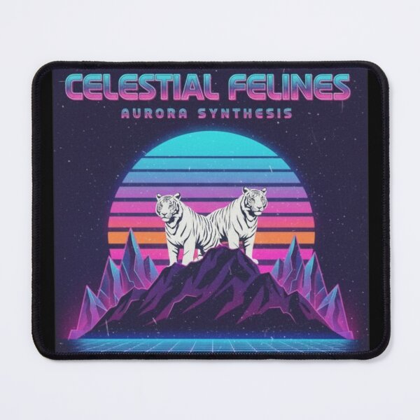 Item preview, Celestial Felines - Retro Wave designed and sold by Too Kool Designing .