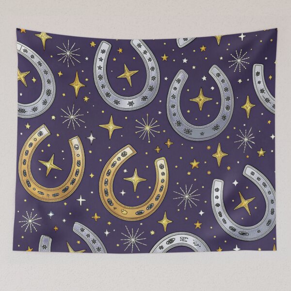 Item preview, Horseshoes & golden stars  designed and sold by Lucky 777.