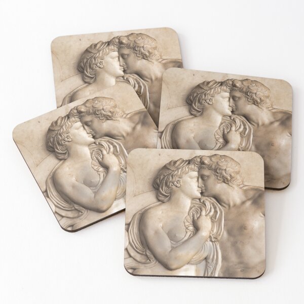 Item preview, Kissing couple sculpture in Bergello museum, most important collection in the world of Italian Renaissance sculpture. designed and sold by Paolo Modena Photography    -   Fine Italian Art.