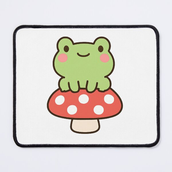 Item preview, Cute Frog on a Mushroom | Kawaii Frog  designed and sold by stylishdzign.