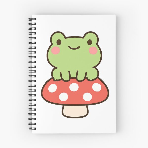 Item preview, Cute Frog on a Mushroom | Kawaii Frog  designed and sold by stylishdzign.