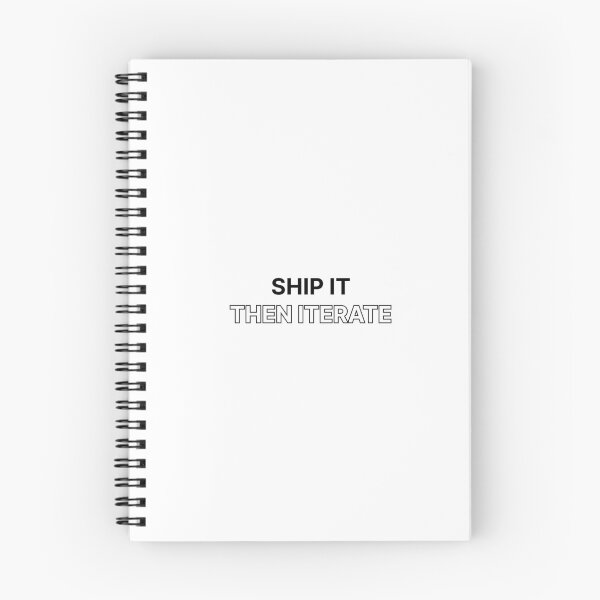 Item preview, Ship it, then iterate designed and sold by Jiben44.