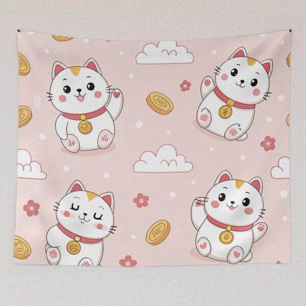 Item preview, Maneki Neko waving lucky cats designed and sold by Lucky 777.