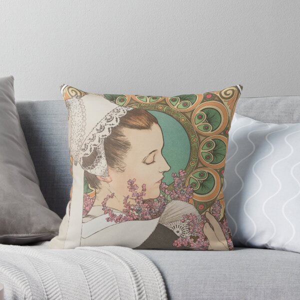Item preview, HD. Heather from Coastal Cliffs, (1902) by Alphonse Mucha HIGH DEFINITION designed and sold by MINDTHECHERRY.