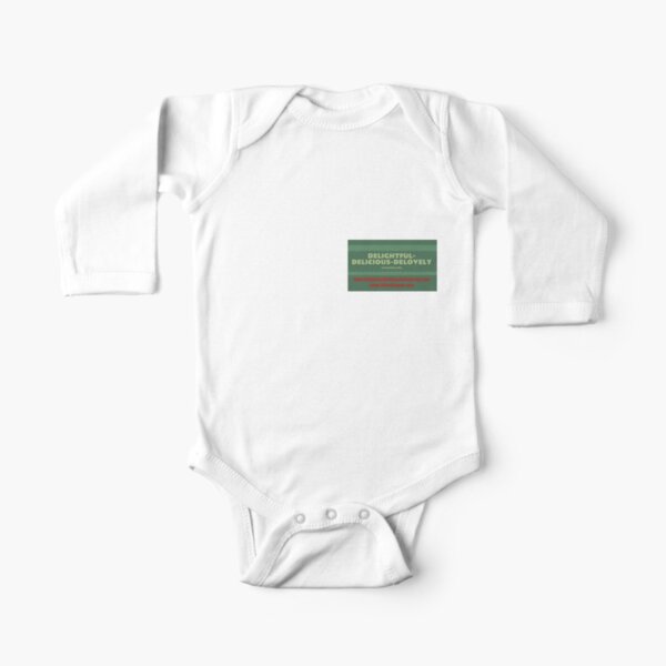Delightful Delicious Delovely Long Sleeve Baby One-Piece