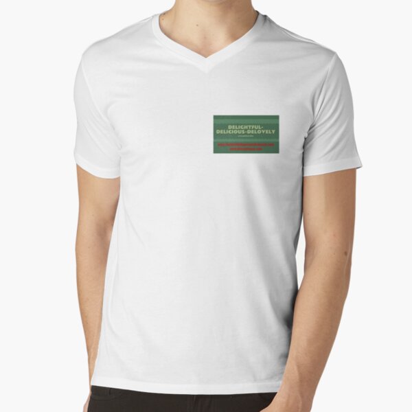 Delightful Delicious Delovely V-Neck T-Shirt