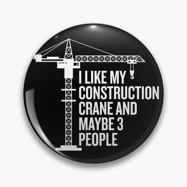 Item preview, Construction Crane Black And White designed and sold by BloodyTeapot.