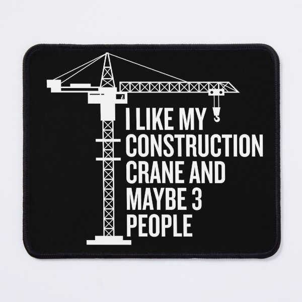 Item preview, Construction Crane Black And White designed and sold by BloodyTeapot.