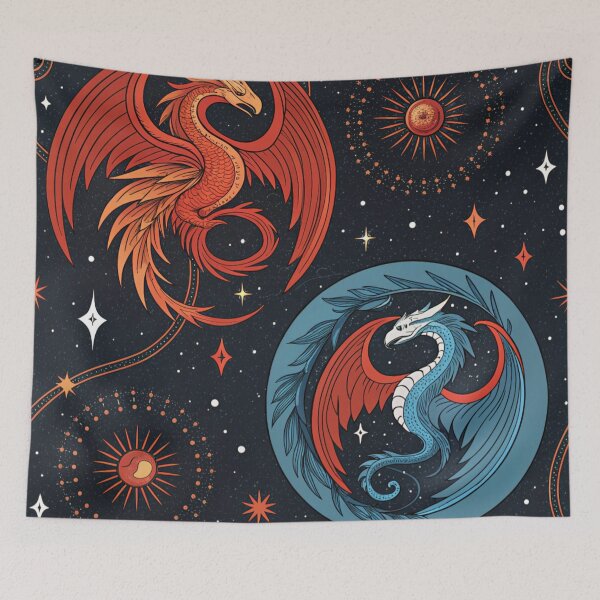 Item preview, Phoenix & dragon yin-yang . designed and sold by Lucky 777.