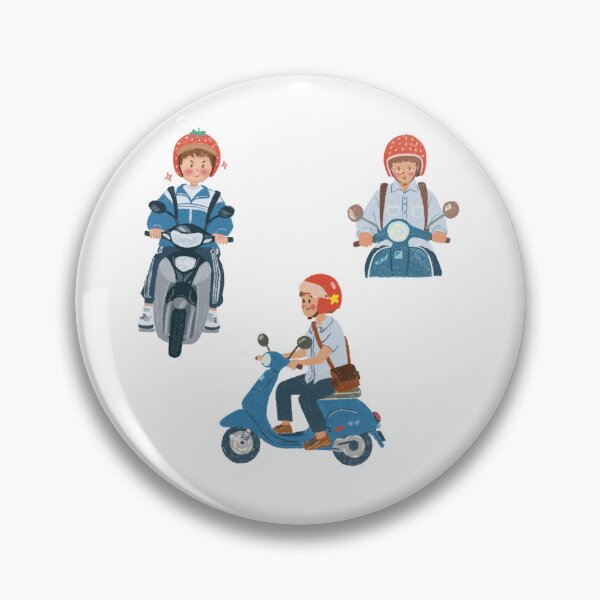 Item preview, Cute Asian Schoolboys on Scooters Pack designed and sold by RosalinesEyes.