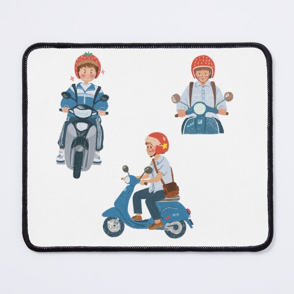 Item preview, Cute Asian Schoolboys on Scooters Pack designed and sold by RosalinesEyes.