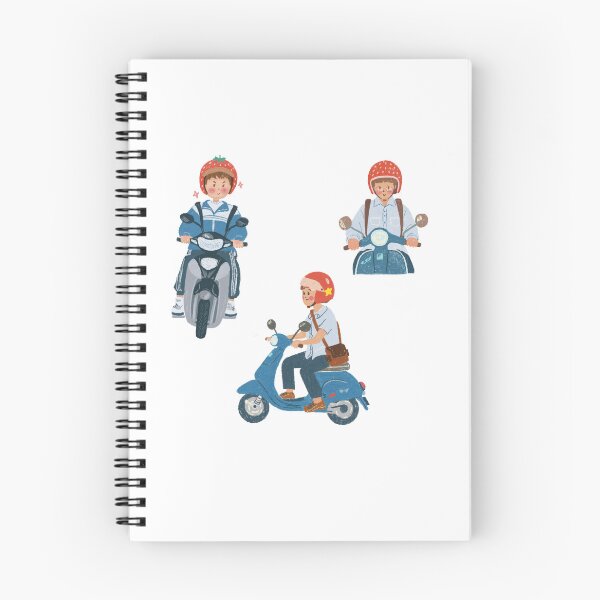 Item preview, Cute Asian Schoolboys on Scooters Pack designed and sold by RosalinesEyes.