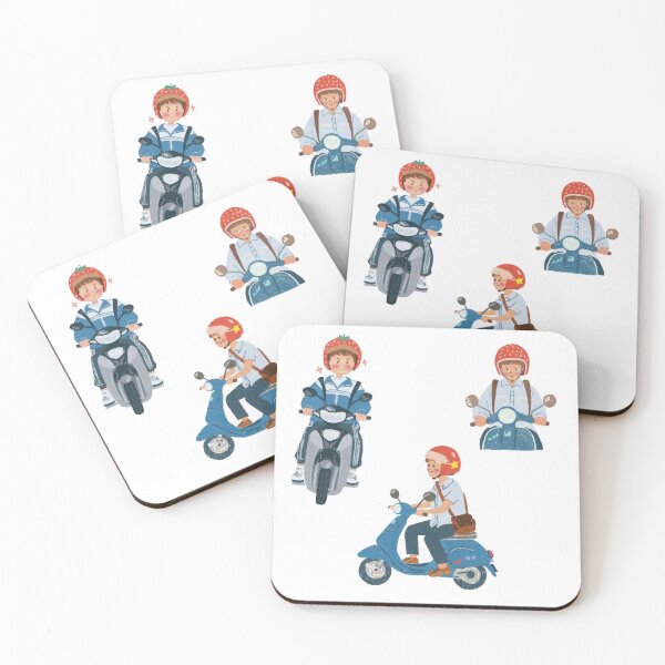 Item preview, Cute Asian Schoolboys on Scooters Pack designed and sold by RosalinesEyes.