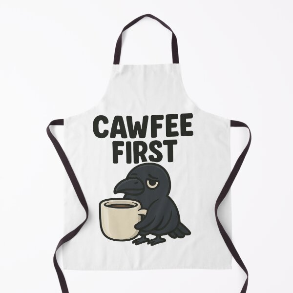 Item preview, CAWFEE FIRST – Funny Raven Coffee Pun Design designed and sold by MAF_Merch.