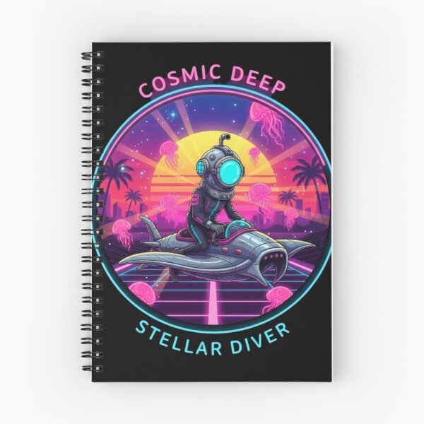 Item preview, Cosmic Deep Stellar Diver retro wave designed and sold by Too Kool Designing .