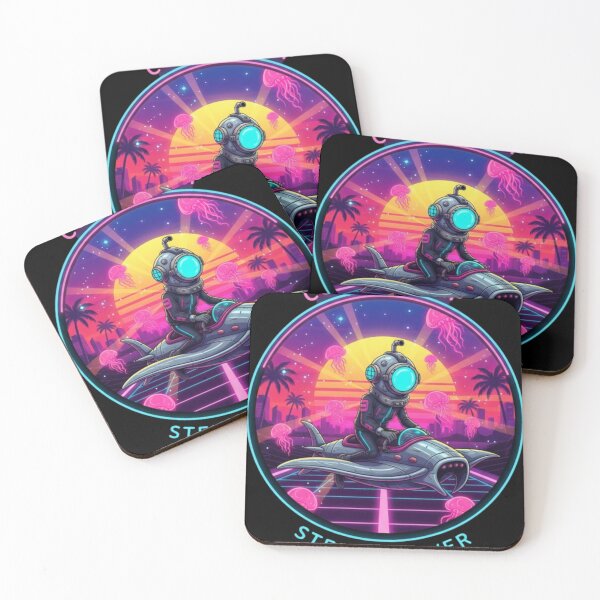 Item preview, Cosmic Deep Stellar Diver retro wave designed and sold by Too Kool Designing .