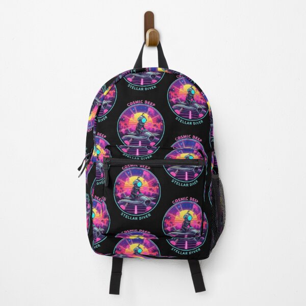 Item preview, Cosmic Deep Stellar Diver retro wave designed and sold by Too Kool Designing .