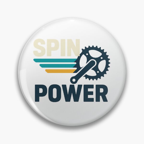 Item preview, Spin Power Cycling Crankset Graphic T-Shirt Design designed and sold by Qbi Cycle & Co. – Cycling Apparel & Accessories.