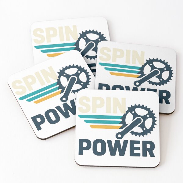 Item preview, Spin Power Cycling Crankset Graphic T-Shirt Design designed and sold by Qbi Cycle & Co. – Cycling Apparel & Accessories.