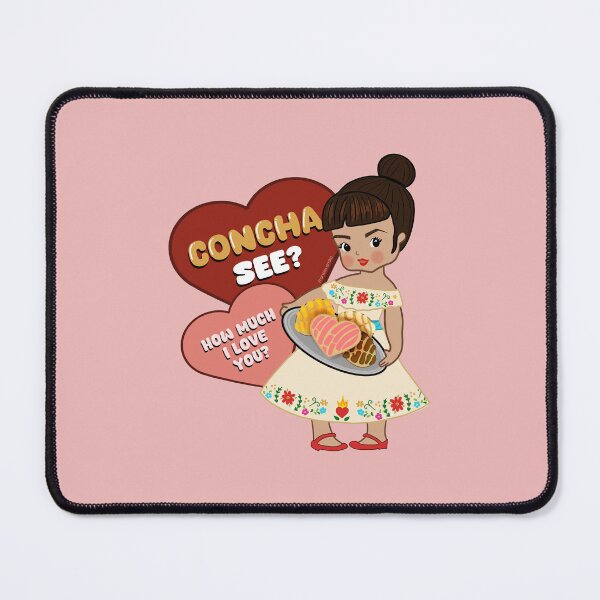 Item preview, Funny Latino Vintage Valentine Pan Dulce Concha Baker designed and sold by Francielandia.