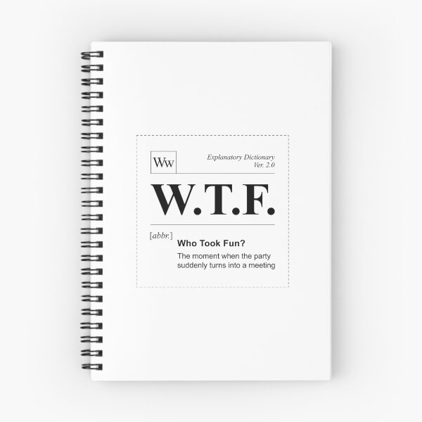 Item preview, WTF - Word of a Day designed and sold by oops-I-drew-again.