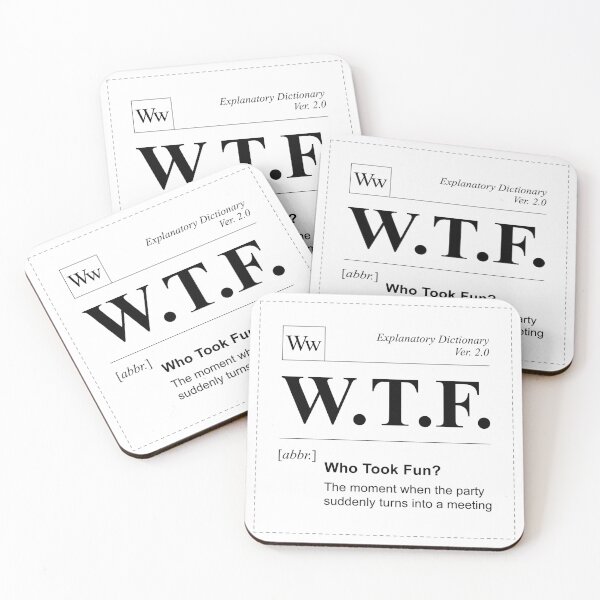 Item preview, WTF - Word of a Day designed and sold by oops-I-drew-again.
