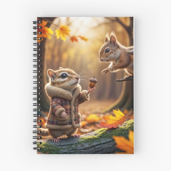Item preview, Autumn Chipmunks In an Autumn Forest designed and sold by Maria Dryfhout.