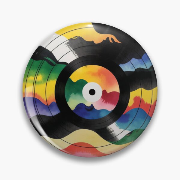 Item preview, Vinyl Record with Colorful Abstract Wave Pattern Design designed and sold by Creative88Art.