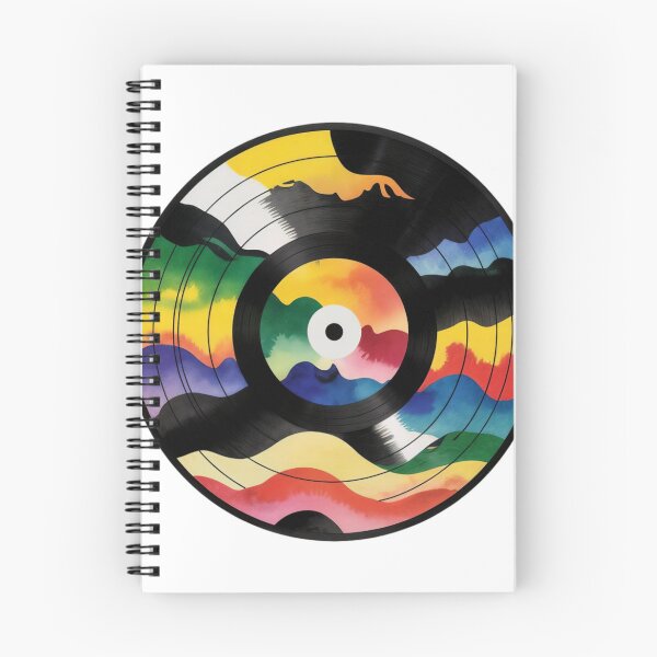 Item preview, Vinyl Record with Colorful Abstract Wave Pattern Design designed and sold by Creative88Art.