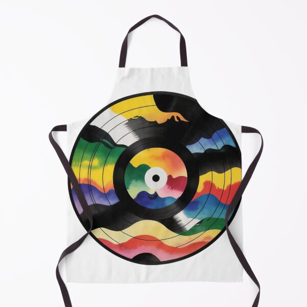 Item preview, Vinyl Record with Colorful Abstract Wave Pattern Design designed and sold by Creative88Art.