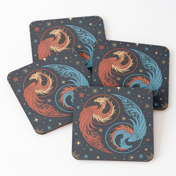 Item preview, Phoenix & dragon yin-yang . designed and sold by Lucky 777.