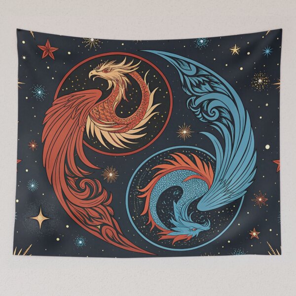 Item preview, Phoenix & dragon yin-yang . designed and sold by Lucky 777.