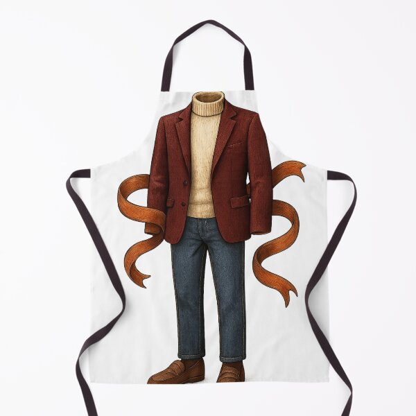 Item preview, Headless Outfit Illustration with Red Blazer and Orange Ribbons designed and sold by Creative88Art.