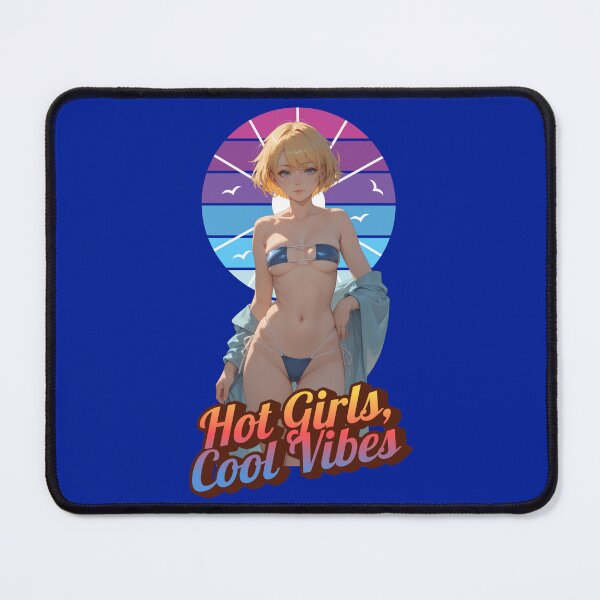 Item preview, Hot Girls, Cool Vibes, Sexy Anime Bikini Girls designed and sold by Ping0686.