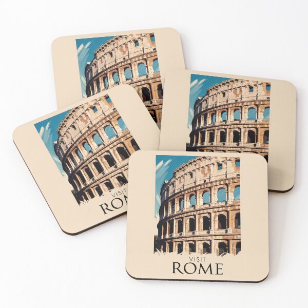 Item preview, Rome Italy Colosseum Illustration Travel Art Vintage designed and sold by KrisSidDesigns.