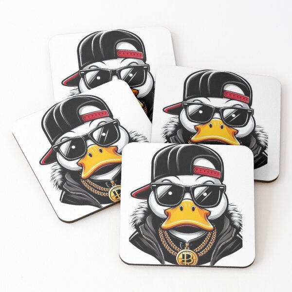 Item preview, Gangster Duck – Crypto Bitcoin Streetwear Hip Hop Cartoon designed and sold by WooW Diseños Chidos.
