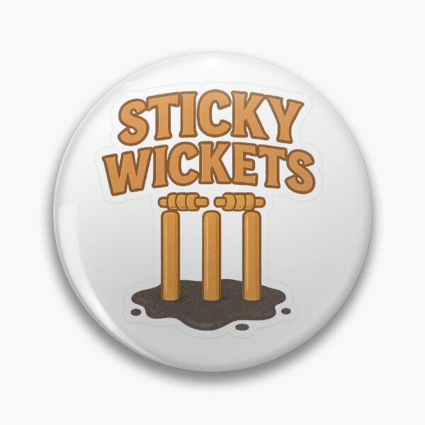 Item preview, Sticky Wickets – Fun Cricket Slang designed and sold by wr3ckski.